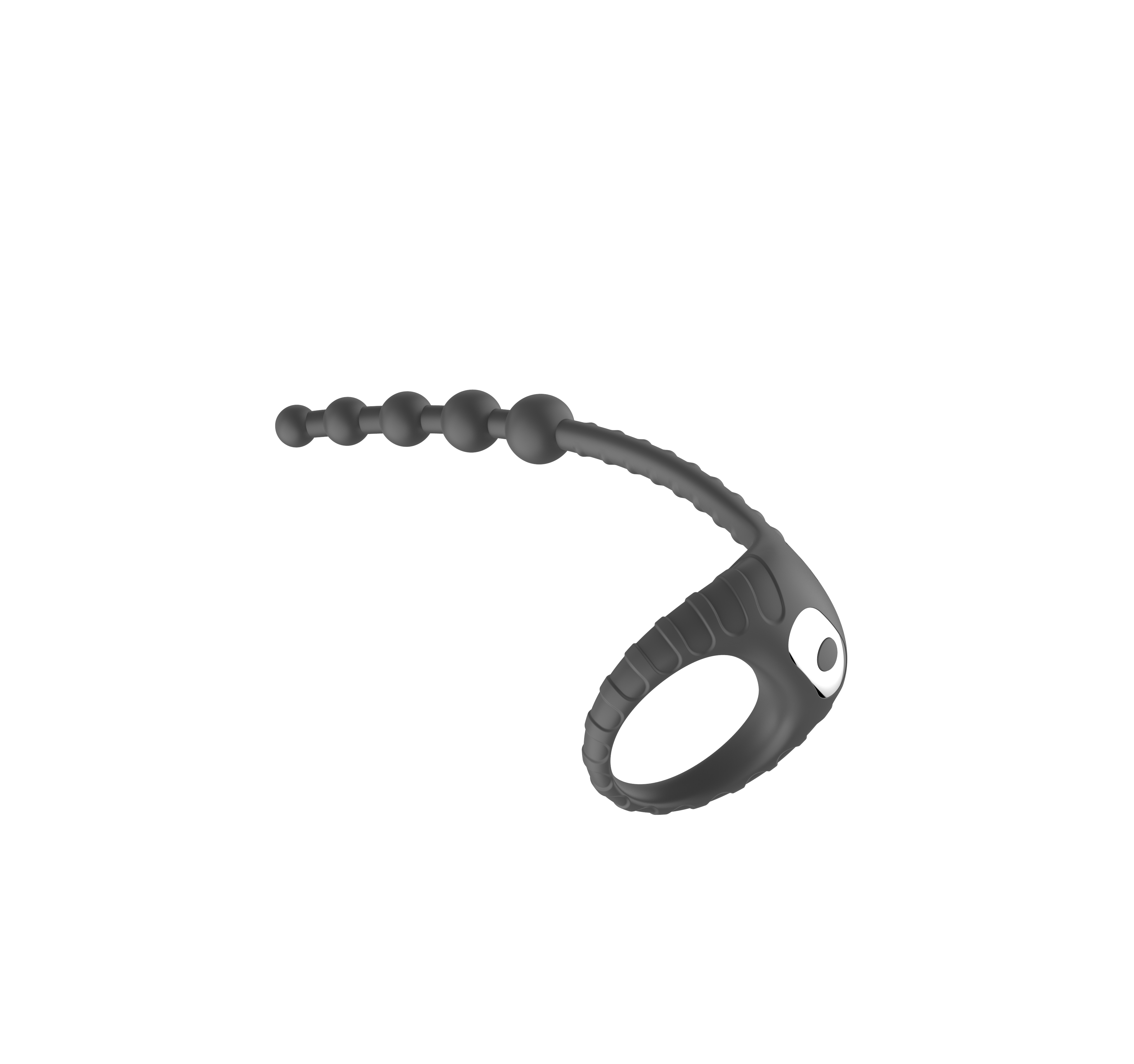 CDX-427 cock ring with anal beads 