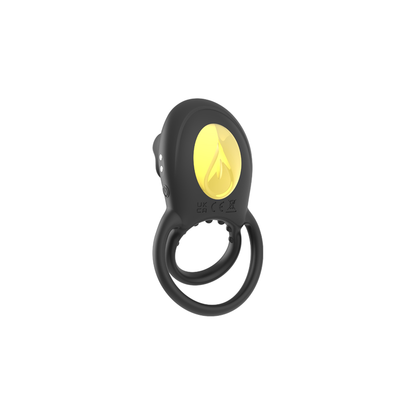 CDX-461 Double Penis Ring & Rose stimulating vibes 